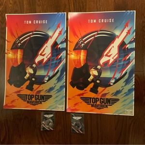 Top Gun Maverick premiere posters and pins